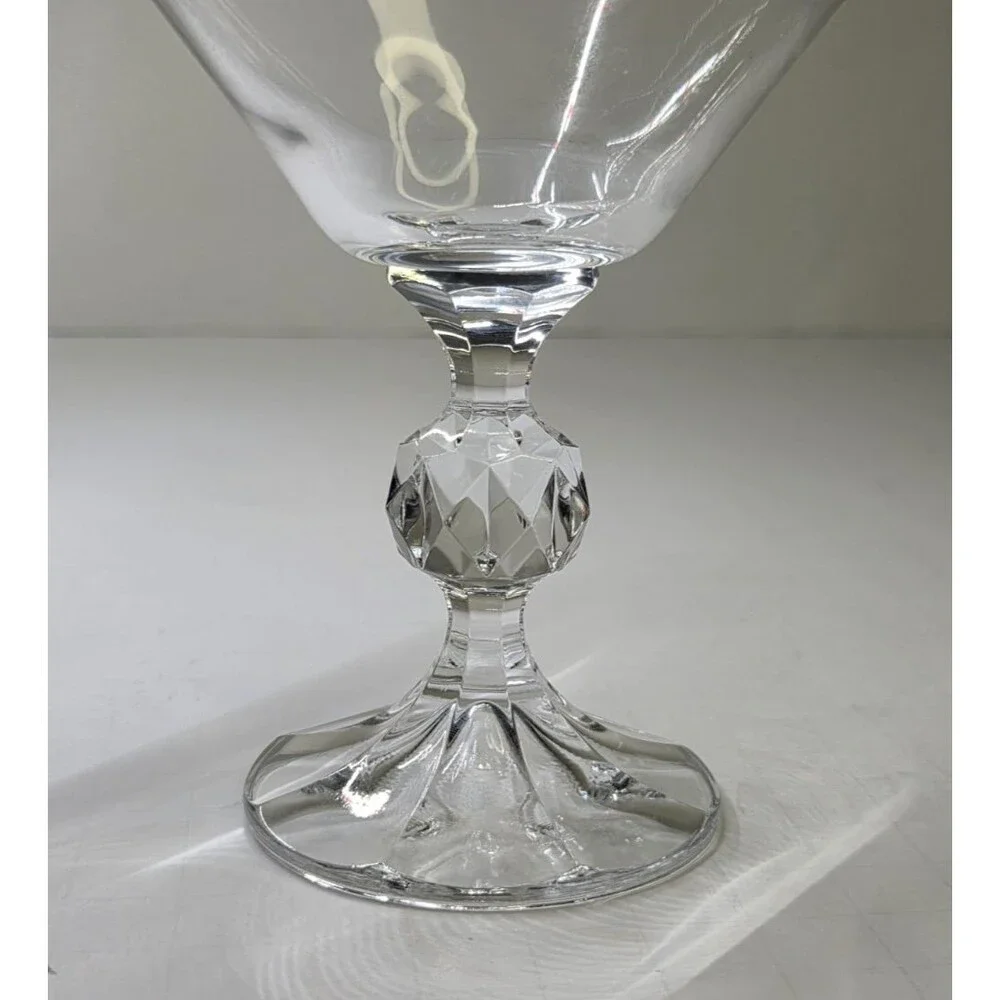 Set Of 4 IMPORT ASSOC Claudia Martini Glasses Rare Goblets Clear 5.3